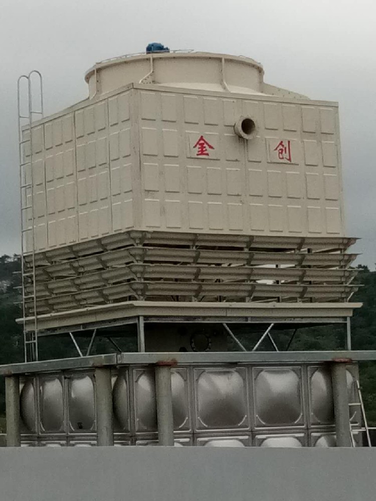 金創JCN系列河南鄭州低噪音高溫型玻璃鋼逆流式方型冷卻塔生產廠家